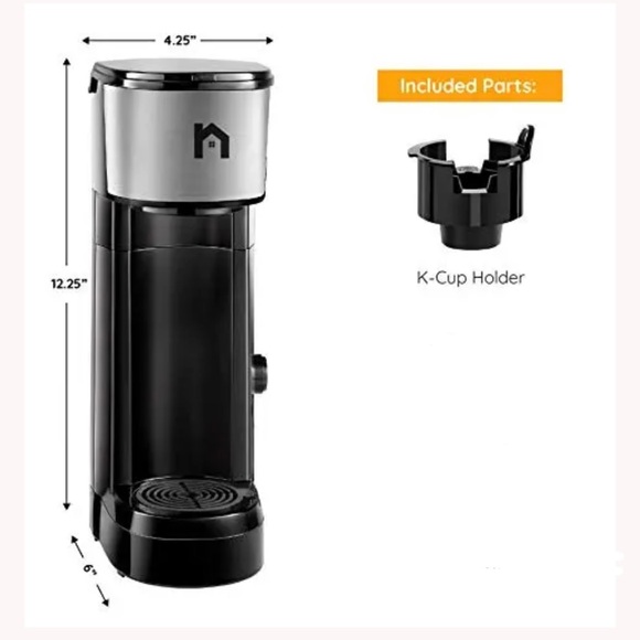 New House Kitchen Coffee Maker Single Serve K-Cup Pod Brewer Slim Design - Picture 2 of 11